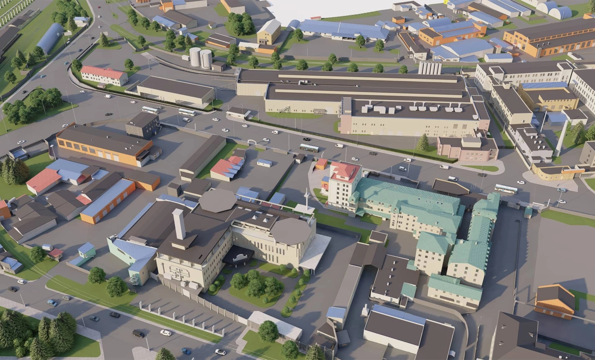 Landscape of the industrial territory